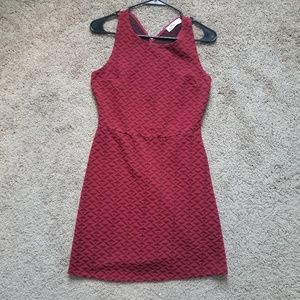 Red Hollister Cross Back Dress Small
